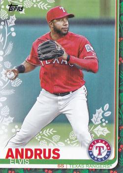 2019 Topps Holiday #HW116 Elvis Andrus Front