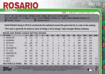 2019 Topps Holiday #HW117 Amed Rosario Back
