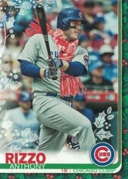 2019 Topps Holiday #HW26 Anthony Rizzo Front