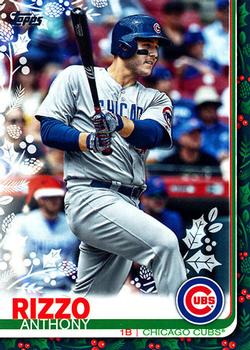 2019 Topps Holiday #HW26 Anthony Rizzo Front