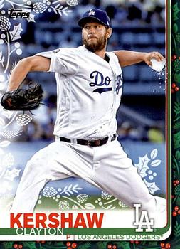 2019 Topps Holiday #HW30 Clayton Kershaw Front