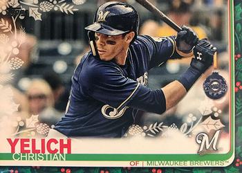 2019 Topps Holiday #HW72 Christian Yelich Front
