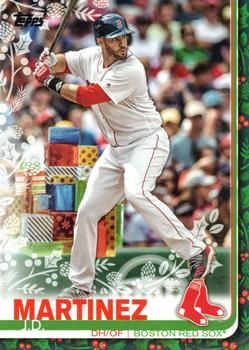 2019 Topps Holiday #HW127 J.D. Martinez Front