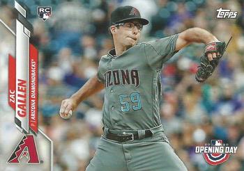 2020 Topps Opening Day #16 Zac Gallen Front