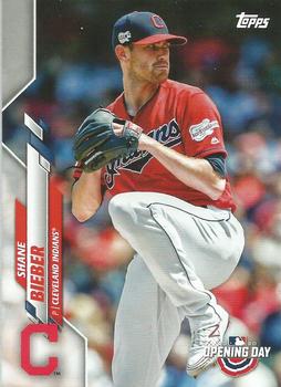 2020 Topps Opening Day #136 Shane Bieber Front