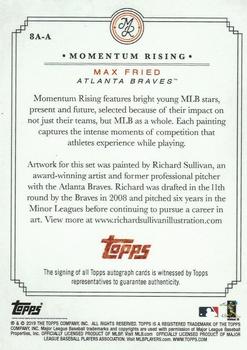 2019 Topps On-Demand Momentum Rising - Autographs #8A-A Max Fried Back
