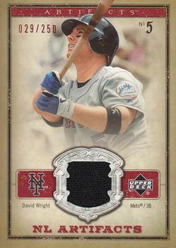2006 Upper Deck Artifacts - AL/NL Artifacts Red #NL-WR David Wright Front