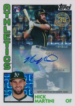 2019 Topps - 1984 Topps Baseball 35th Anniversary Chrome Silver Pack Autographs (Series Two) #T84-29 Nick Martini Front