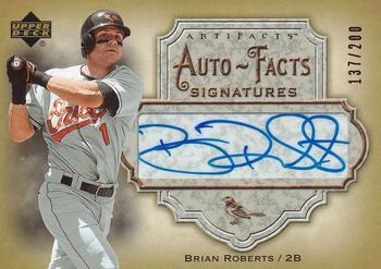 2006 Upper Deck Artifacts - Auto-Facts Signatures #AF-BR Brian Roberts Front