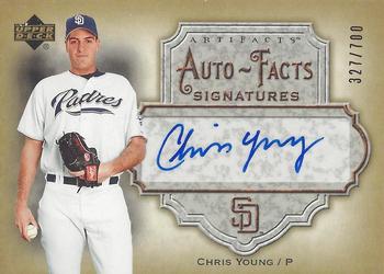 2006 Upper Deck Artifacts - Auto-Facts Signatures #AF-CY Chris Young Front