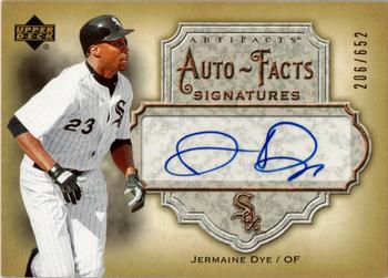 2006 Upper Deck Artifacts - Auto-Facts Signatures #AF-JD Jermaine Dye Front