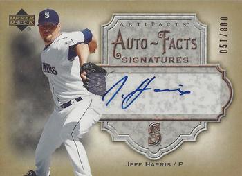 2006 Upper Deck Artifacts - Auto-Facts Signatures #AF-JE Jeff Harris Front