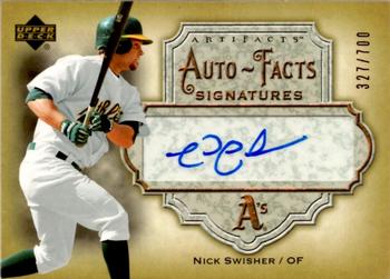 2006 Upper Deck Artifacts - Auto-Facts Signatures #AF-NS Nick Swisher Front