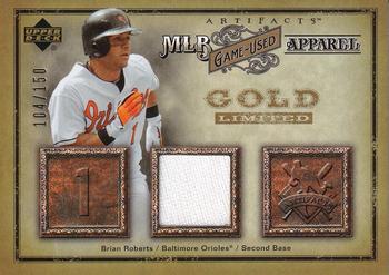 2006 Upper Deck Artifacts - MLB Game-Used Apparel Gold Limited #MLB-BR Brian Roberts Front