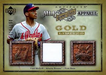2006 Upper Deck Artifacts - MLB Game-Used Apparel Gold Limited #MLB-FM Fred McGriff Front