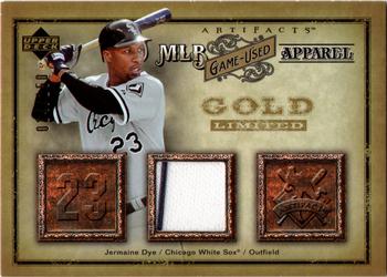2006 Upper Deck Artifacts - MLB Game-Used Apparel Gold Limited #MLB-JD Jermaine Dye Front
