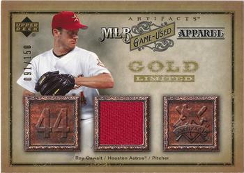 2006 Upper Deck Artifacts - MLB Game-Used Apparel Gold Limited #MLB-RO Roy Oswalt Front