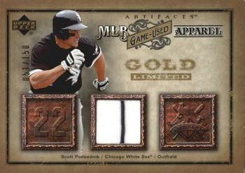 2006 Upper Deck Artifacts - MLB Game-Used Apparel Gold Limited #MLB-SP Scott Podsednik Front