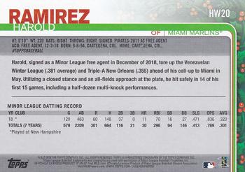 2019 Topps Holiday - Metallic #HW20 Harold Ramirez Back