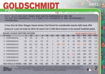 2019 Topps Holiday - Metallic #HW83 Paul Goldschmidt Back