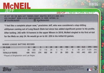 2019 Topps Holiday - Metallic #HW86 Jeff McNeil Back