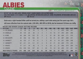 2019 Topps Holiday - Metallic #HW113 Ozzie Albies Back