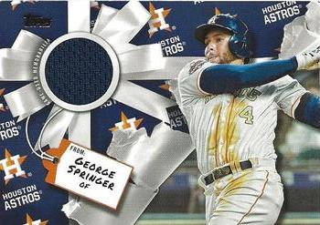 2019 Topps Holiday - Relics #WHR-GSP George Springer Front