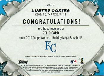 2019 Topps Holiday - Relics #WHR-HD Hunter Dozier Back