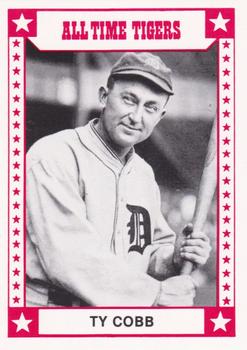 1980 TCMA All Time Detroit Tigers - Red #3 Ty Cobb Front