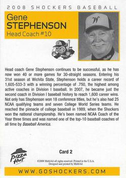 2008 MultiAd Wichita State Shockers #2 Gene Stephenson Back