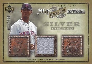 2006 Upper Deck Artifacts - MLB Game-Used Apparel Silver Limited #MLB-JR Jose Reyes Front