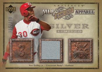 2006 Upper Deck Artifacts - MLB Game-Used Apparel Silver Limited #MLB-KG Ken Griffey Jr. Front