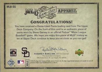 2006 Upper Deck Artifacts - MLB Game-Used Apparel Silver Limited #MLB-SG Steve Garvey Back