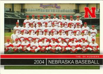 2004 Nebraska Cornhuskers #NNO Nebraska Baseball Team Front