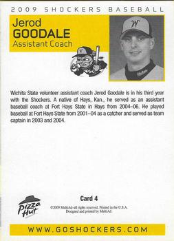 2009 MultiAd Wichita State Shockers #4 Jerod Goodale Back