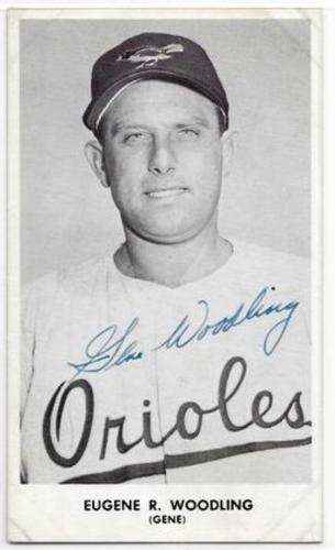 1957-59 Baltimore Orioles Photocards #NNO Eugene R. Woodling Front