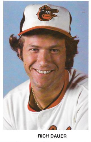 1978 Baltimore Orioles Photocards #NNO Rich Dauer Front