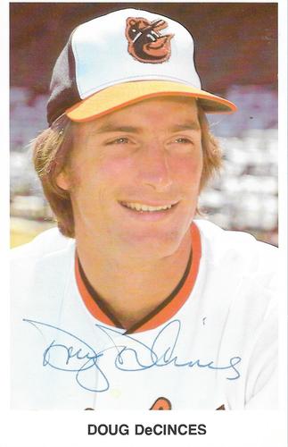1978 Baltimore Orioles Photocards #NNO Doug DeCinces Front