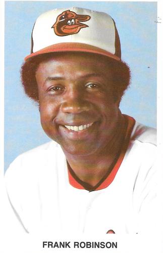 1978 Baltimore Orioles Photocards #NNO Frank Robinson Front