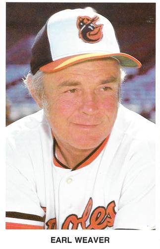1978 Baltimore Orioles Photocards #NNO Earl Weaver Front