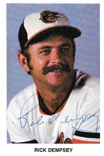 1979 Baltimore Orioles Photocards #NNO Rick Dempsey Front
