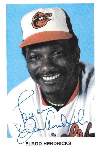 1980 Baltimore Orioles Photocards #NNO Elrod Hendricks Front