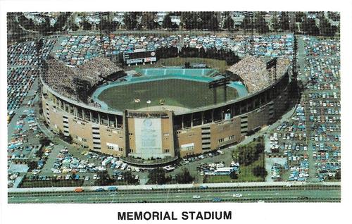 1980 Baltimore Orioles Photocards #NNO Memorial Stadium Front