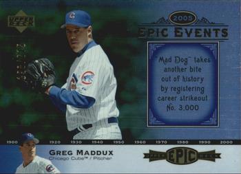 2006 Upper Deck Epic - Events #EE14 Greg Maddux Front