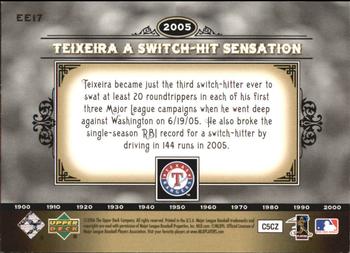 2006 Upper Deck Epic - Events #EE17 Mark Teixeira Back