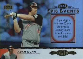 2006 Upper Deck Epic - Events #EE31 Adam Dunn Front