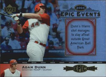 2006 Upper Deck Epic - Events #EE37 Adam Dunn Front