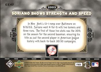 2006 Upper Deck Epic - Events #EE47 Alfonso Soriano Back