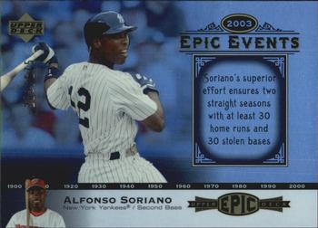 2006 Upper Deck Epic - Events #EE47 Alfonso Soriano Front