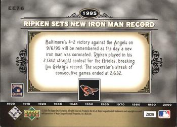 2006 Upper Deck Epic - Events #EE76 Cal Ripken Jr. Back